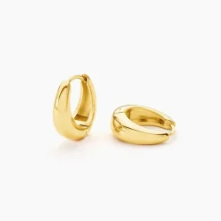 Histoire d'Or Créoles Skadi Acier Jaune Clearance