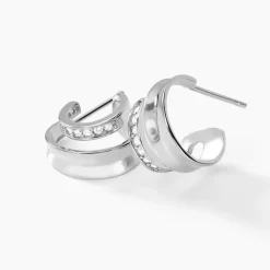 Histoire d'Or Créoles Soleïa Argent Blanc Oxyde De Zirconium Best