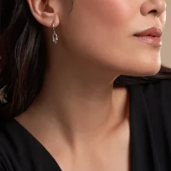 Histoire d'Or Créoles Spellia Argent Blanc New