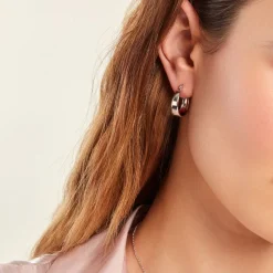 Histoire d'Or Créoles Suliac Argent Blanc Discount