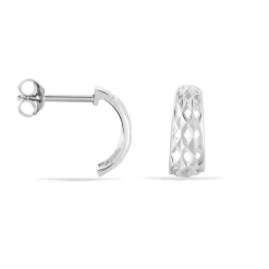 Histoire d'Or Créoles Sybilles Argent Blanc New