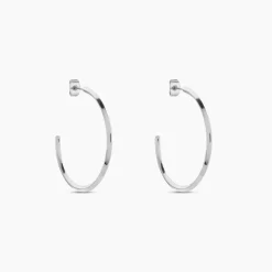 Histoire d'Or Créoles Tahaa Acier Blanc Hot