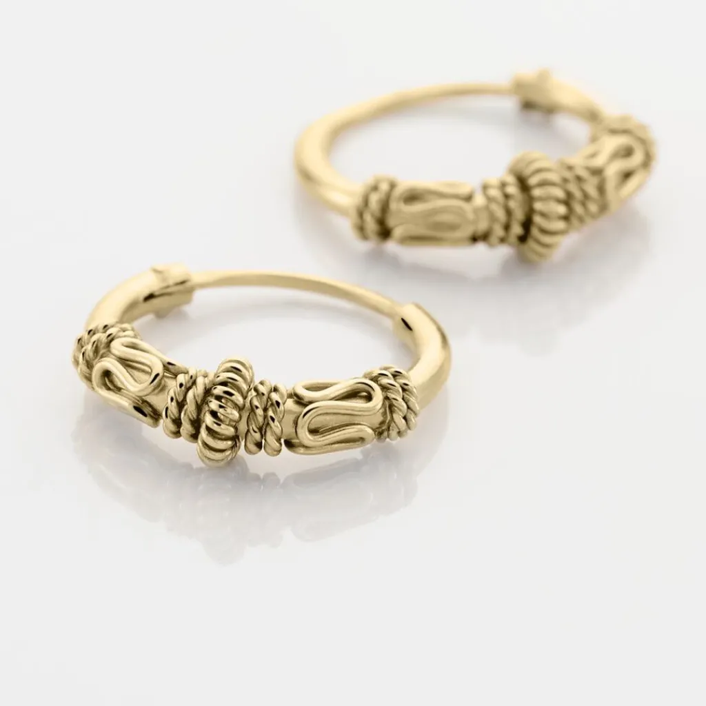 Histoire d'Or Créoles Tangerine Plaque Or Jaune Online