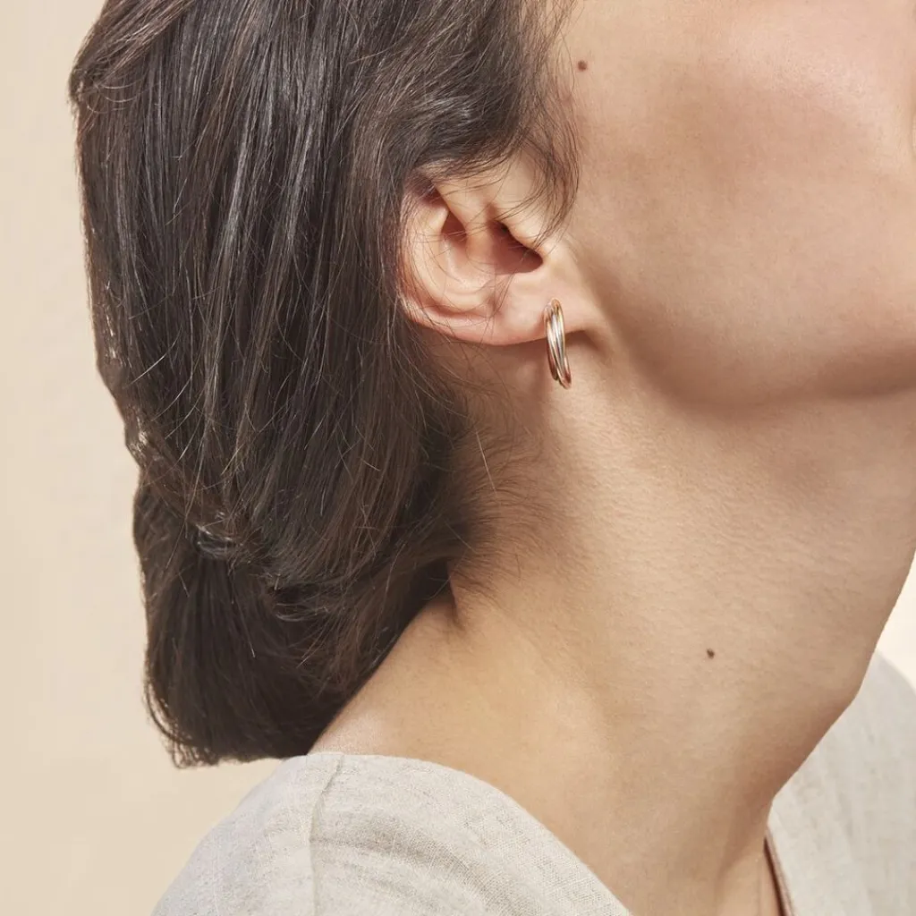 Histoire d'Or Créoles Tanya Or Tricolore Hot