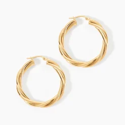 Histoire d'Or Créoles Tegan Or Jaune Hot