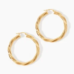 Histoire d'Or Créoles Tegan Or Jaune Clearance