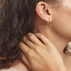 Histoire d'Or Créoles Telya Or Jaune Clearance