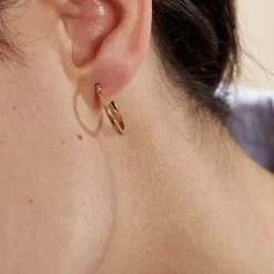 Histoire d'Or Créoles Thyrza Or Jaune Sale