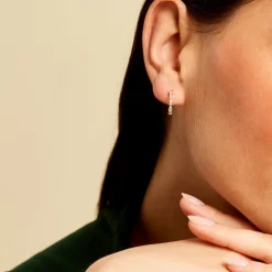 Histoire d'Or Créoles Tiara Or Jaune Oxyde De Zirconium New