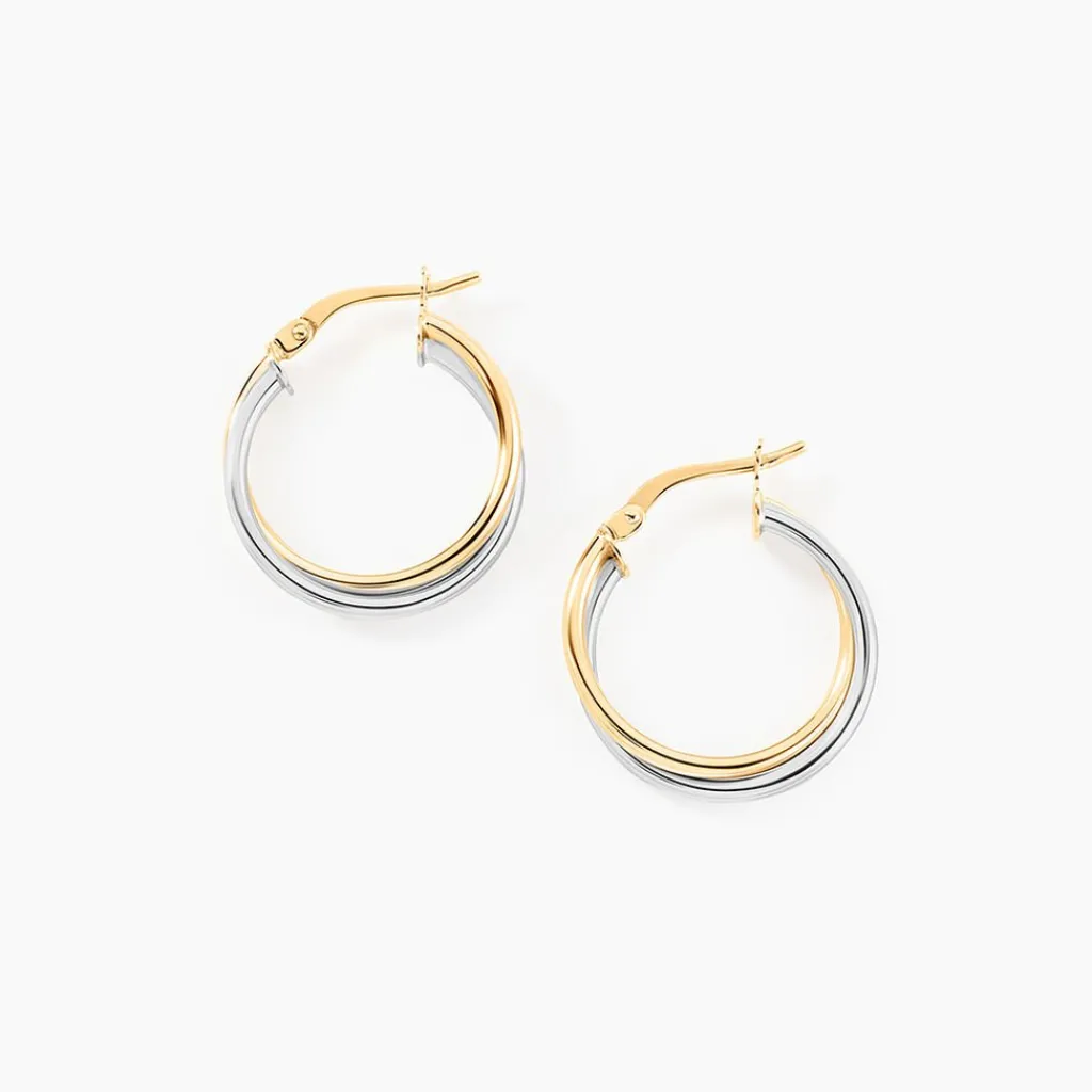 Histoire d'Or Créoles Tita Or Bicolore New