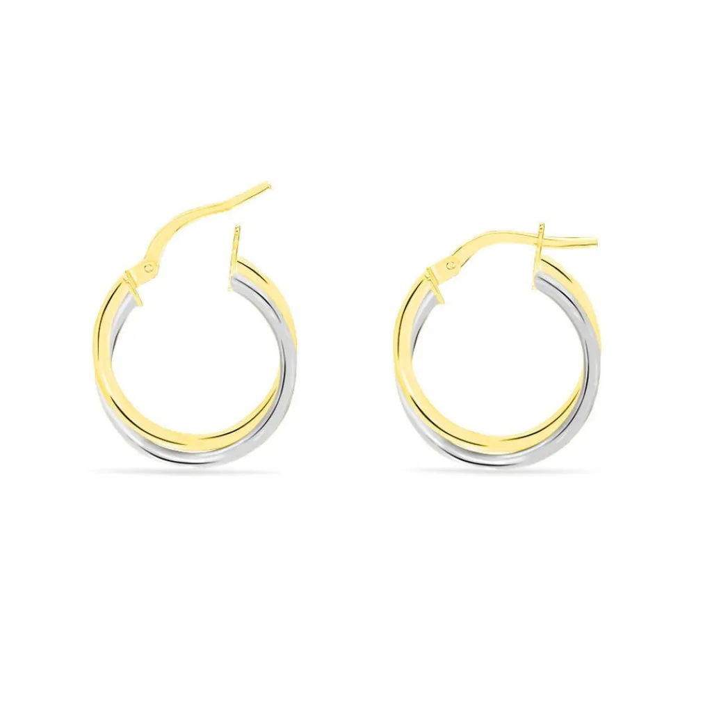 Histoire d'Or Créoles Tita Or Bicolore New