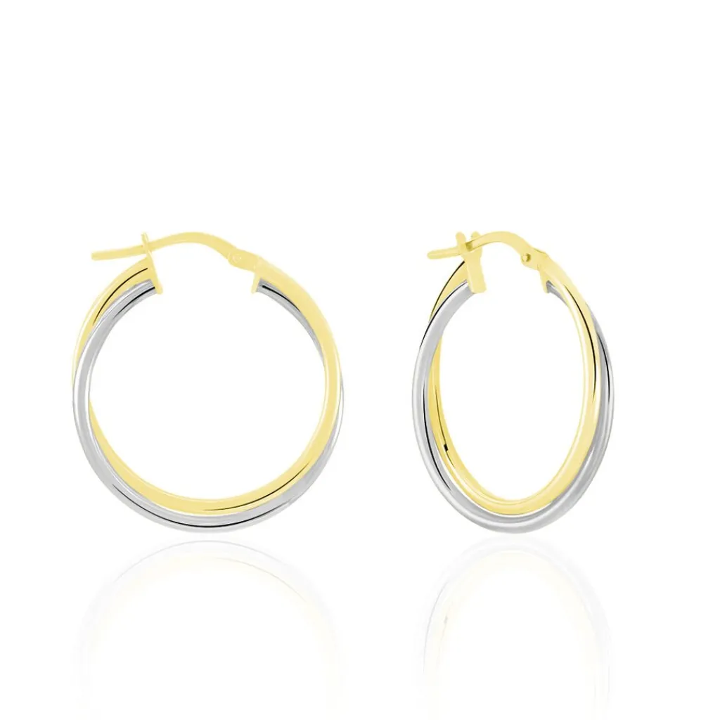 Histoire d'Or Créoles Tita Or Bicolore Outlet