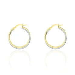 Histoire d'Or Créoles Tita Or Bicolore Outlet