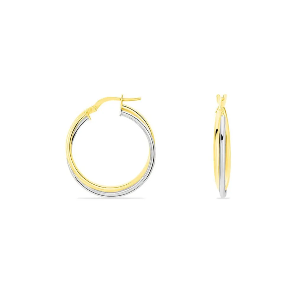 Histoire d'Or Créoles Tita Or Bicolore Outlet