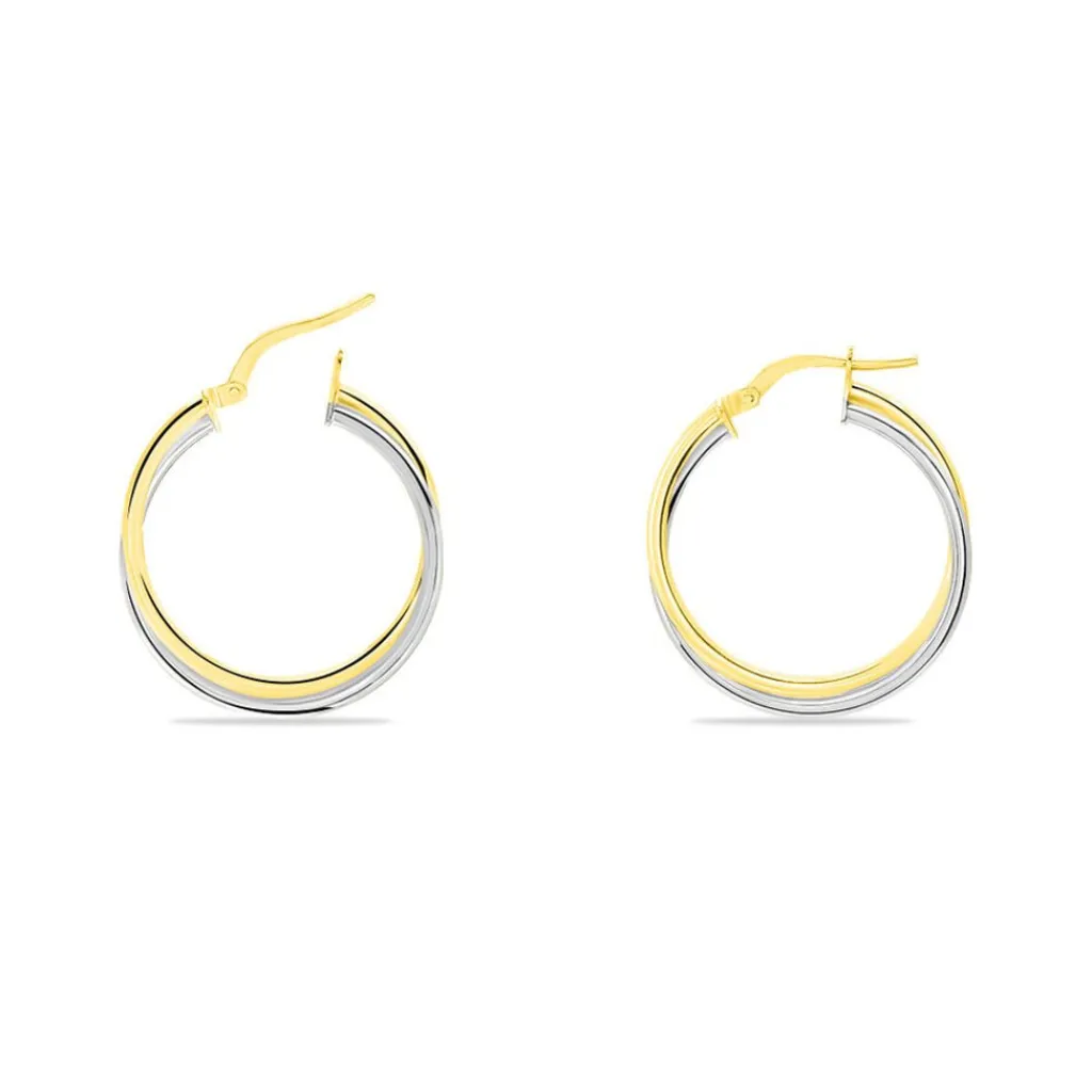 Histoire d'Or Créoles Tita Or Bicolore Outlet