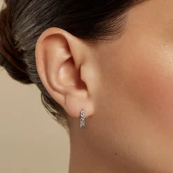 Histoire d'Or Créoles Toula Argent Blanc Best