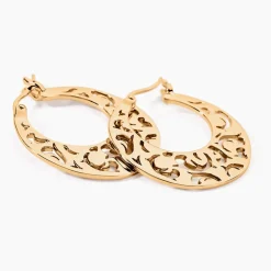 Histoire d'Or Créoles Tyfene Plaqué Or Jaune Discount