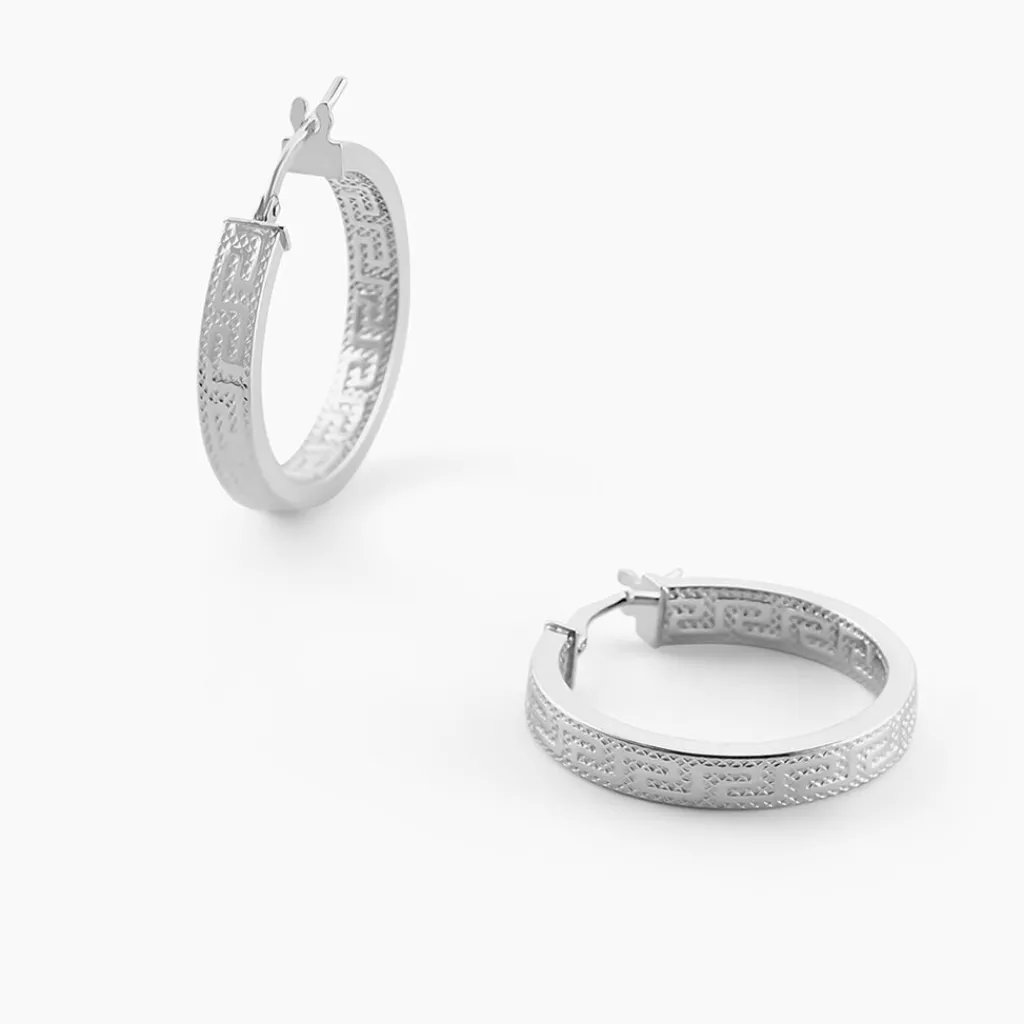 Histoire d'Or Créoles Ugenie or blanc Discount