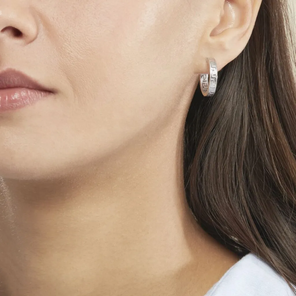 Histoire d'Or Créoles Ugenie Or Blanc Best