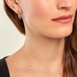 Histoire d'Or Créoles Urban Line acier blanc New