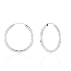 Histoire d'Or Créoles Valencina or blanc Clearance