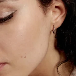 Histoire d'Or Créoles Valencina or blanc Hot