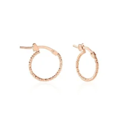 Histoire d'Or Créoles Valentine Argent Rose Clearance