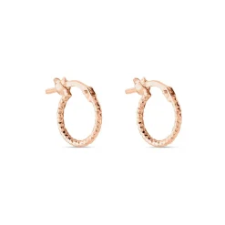 Histoire d'Or Créoles Valentine Argent Rose New