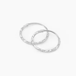 Histoire d'Or Créoles Valerina or blanc Outlet