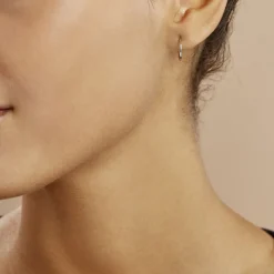 Histoire d'Or Créoles Valerina or blanc Outlet