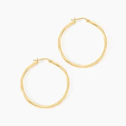 Histoire d'Or Créoles Youri Or Jaune Sale