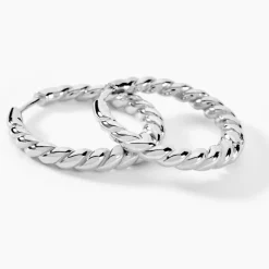 Histoire d'Or Créoles Ysanne Argent Blanc Hot