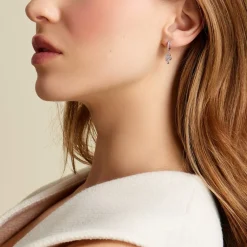 Histoire d'Or Créoles Ysee Argent Blanc Oxyde De Zirconium Best