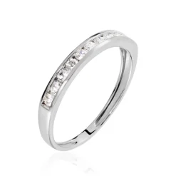 Histoire d'Or Demi Alliance Davila Or Blanc Oxyde Best