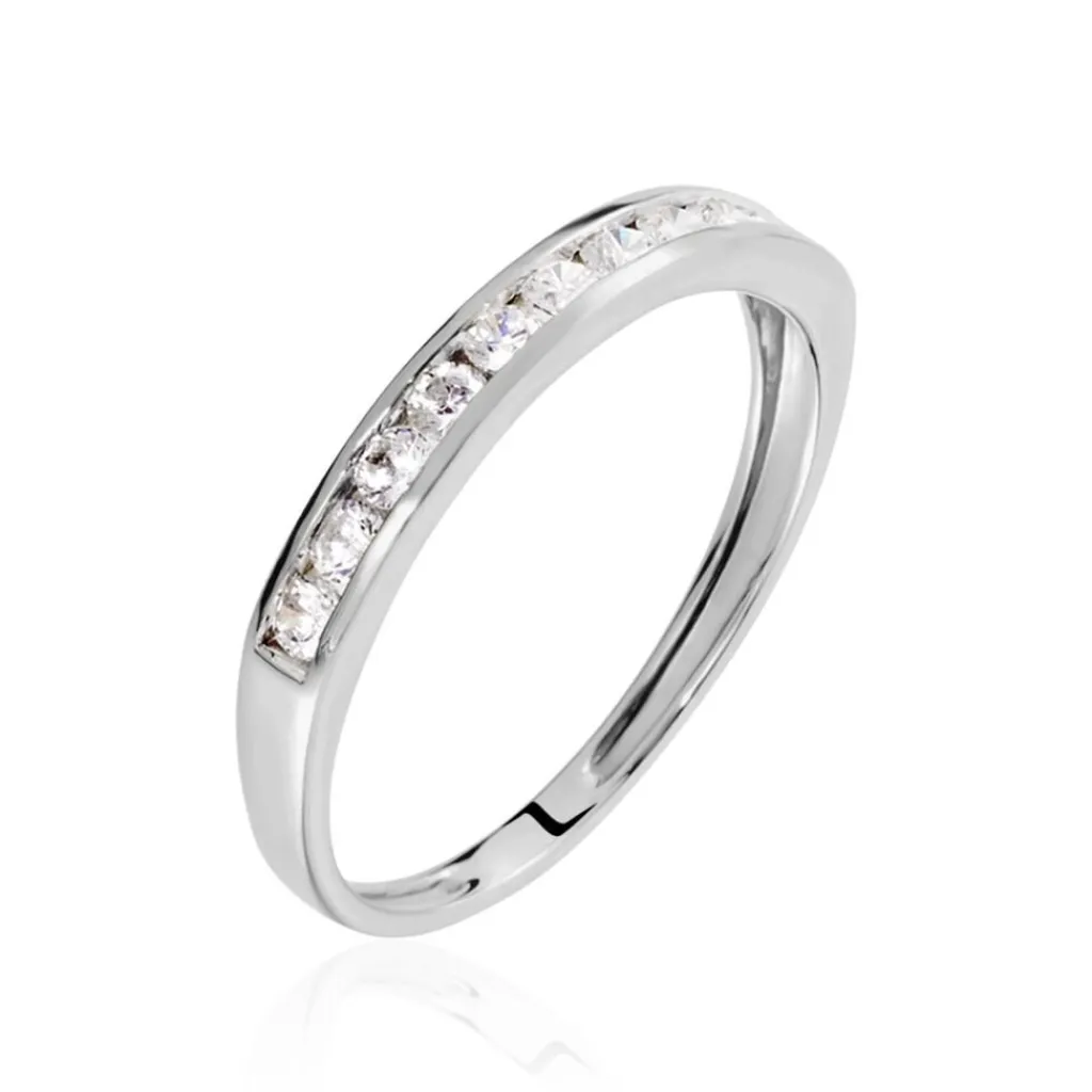 Histoire d'Or Demi Alliance Davila Or Blanc Oxyde Best