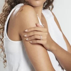 Histoire d'Or Demi Alliance Davila Or Blanc Oxyde Best