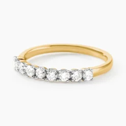 Histoire d'Or Demi Alliance Eloisa Or Jaune Diamant Synthétique Clearance