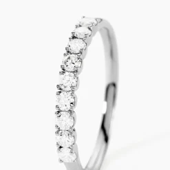 Histoire d'Or Demi Alliance Hera platine blanc diamant Online