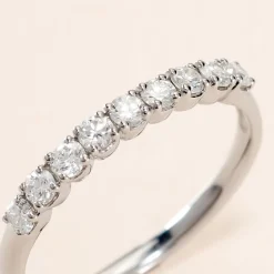 Histoire d'Or Demi Alliance Hera platine blanc diamant Online