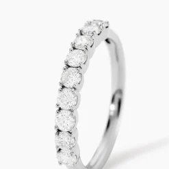 Histoire d'Or Demi Alliance Hera platine blanc diamant