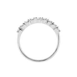 Histoire d'Or Demi Alliance Hera platine blanc diamant