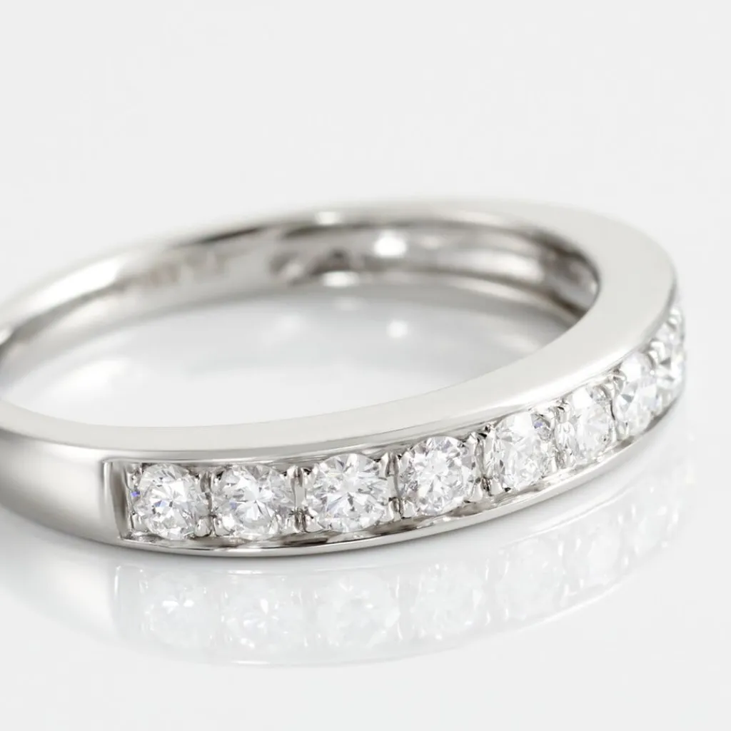 Histoire d'Or Demi Alliance Juliette Platine Blanc Diamant Online