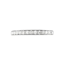 Histoire d'Or Demi Alliance Juliette Platine Blanc Diamant Outlet