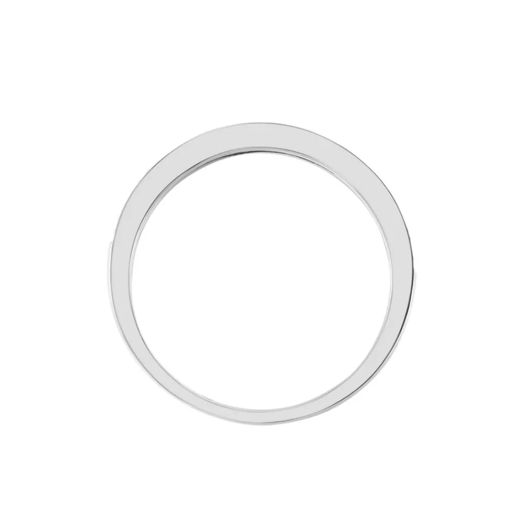 Histoire d'Or Demi Alliance Juliette Platine Blanc Diamant Outlet