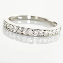 Histoire d'Or Demi Alliance Juliette Platine Blanc Diamant Outlet