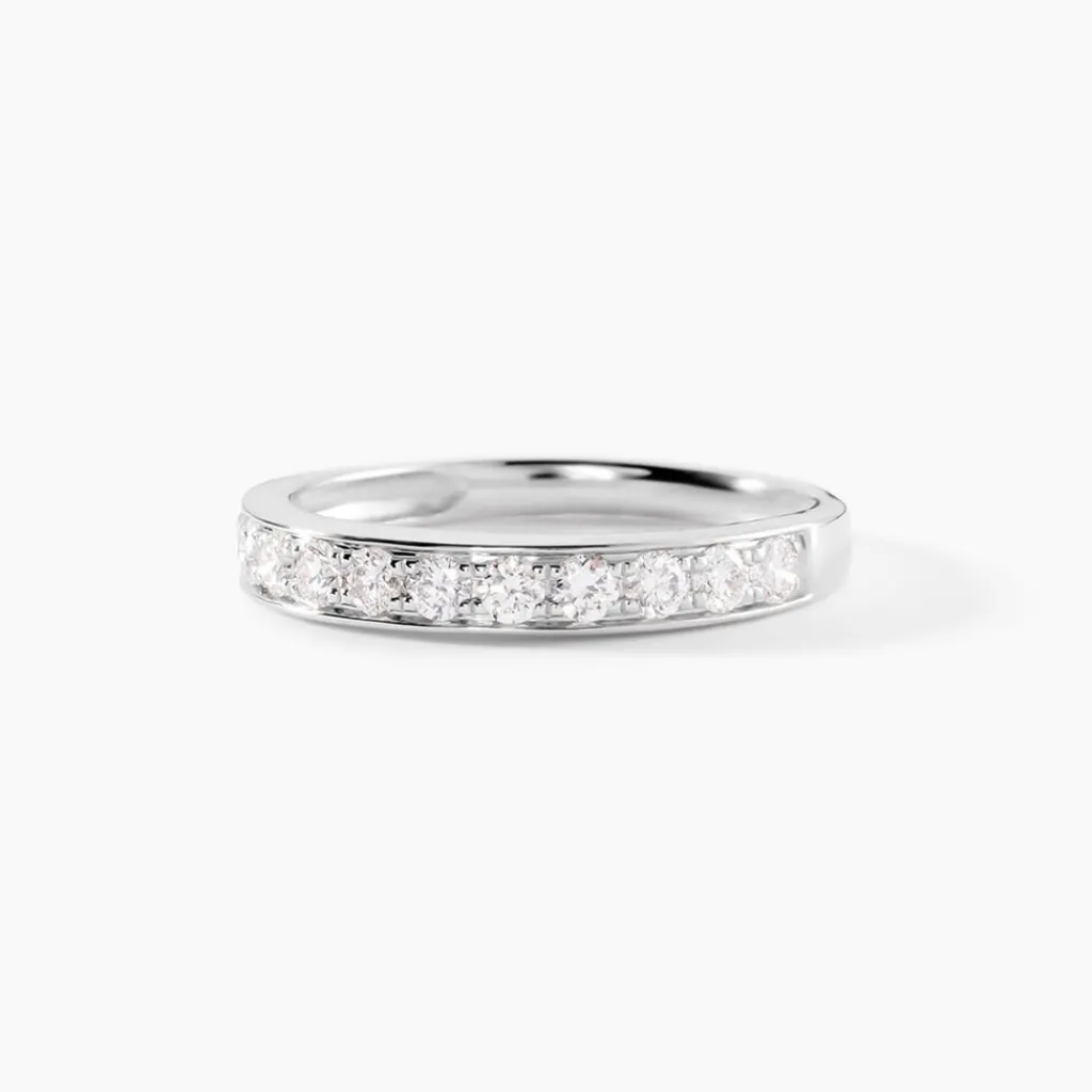 Histoire d'Or Demi Alliance Rhea Platine Blanc Diamant Online