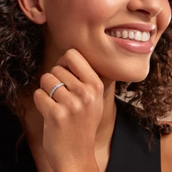 Histoire d'Or Demi Alliance Rhea Platine Blanc Diamant Online