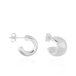 Histoire d'Or Demi Creoles Argent Blanc Cyrilla Clearance