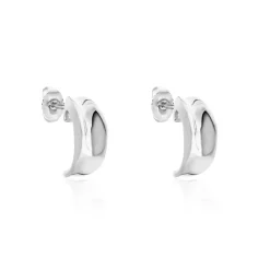 Histoire d'Or Demi Créoles Anne-christelleae Argent Blanc Hot