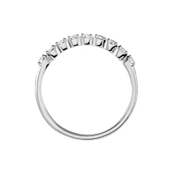 Histoire d'Or Demi-alliance Or Blanc Eloisa Diamant Synthetique Outlet